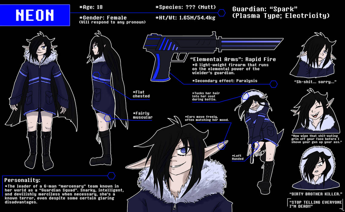 Neon (Reference Sheet) by Horodragon on DeviantArt