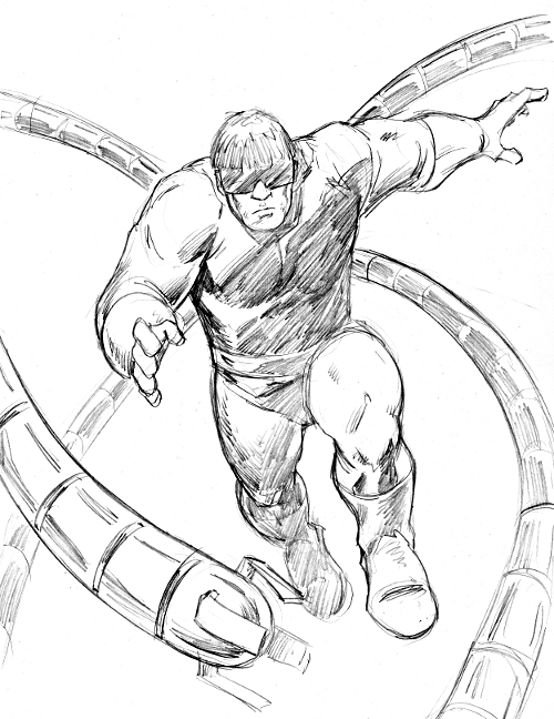 Doctor Octopus Sketch by 3XLT on DeviantArt