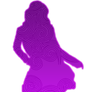 Silueta PNG de demi Lovato