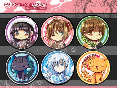 CardCaptor Sakura Button Set