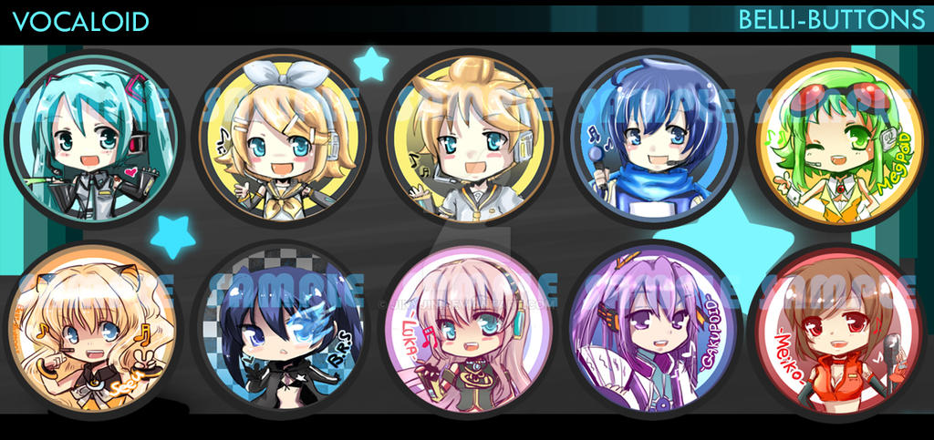 vocaloid button set