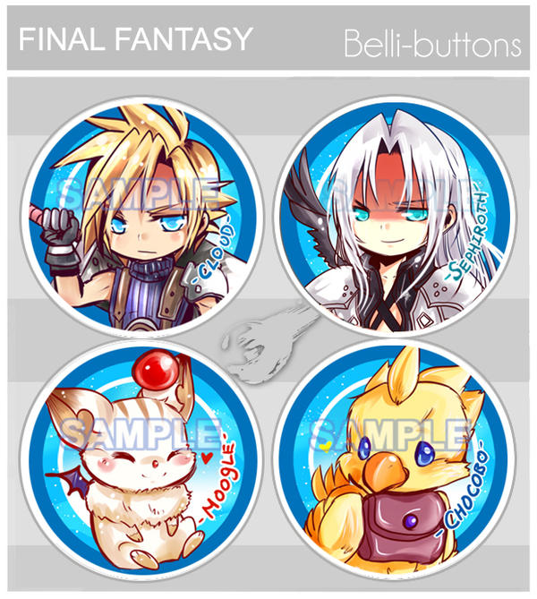 Final Fantasy buttons