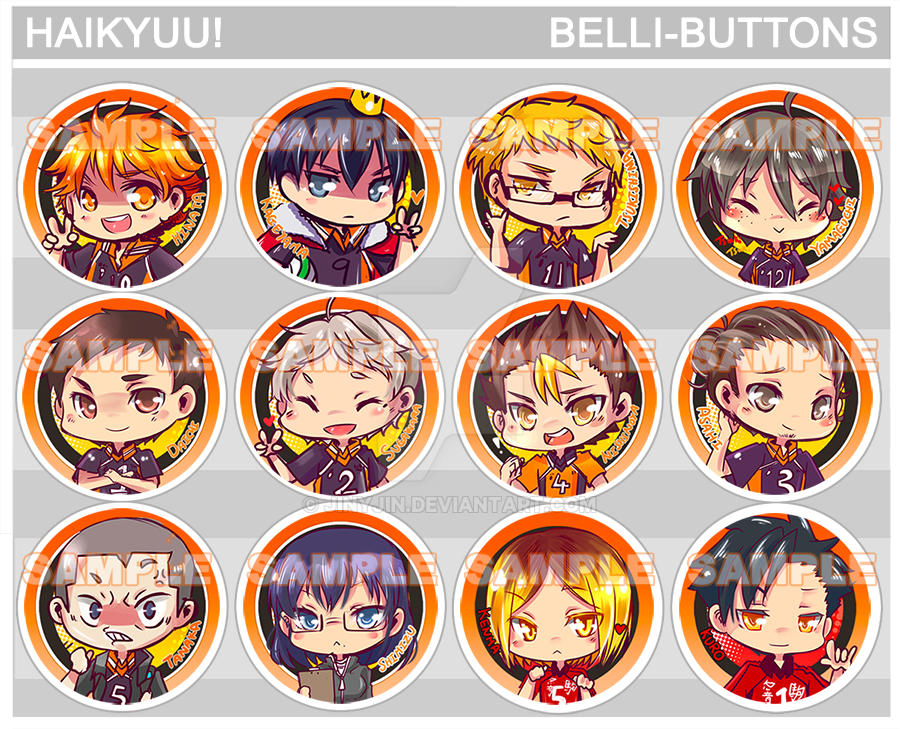 Haikyuu Button Set By Jinyjin On Deviantart Haikyuu Button Set By Jinyjin On Deviantart