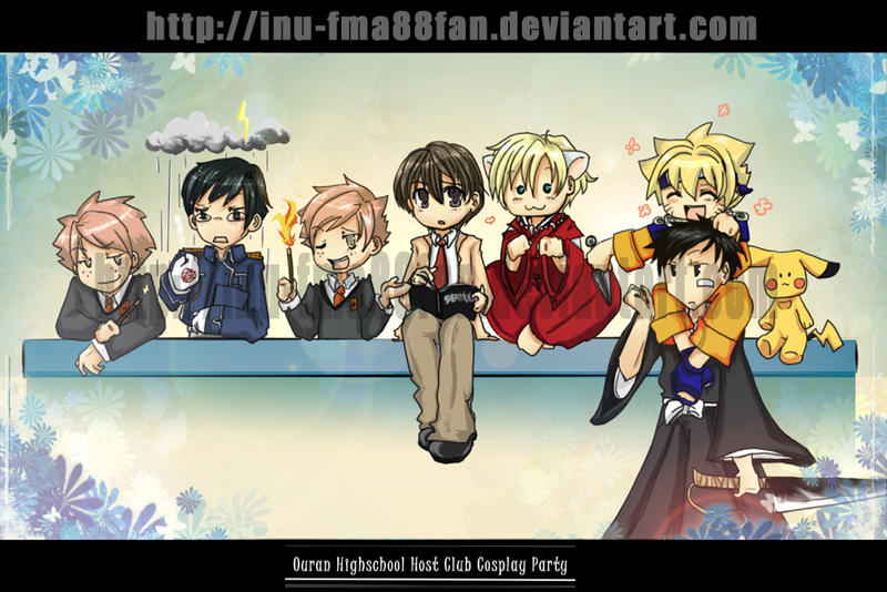 Ouran Host cosplay party