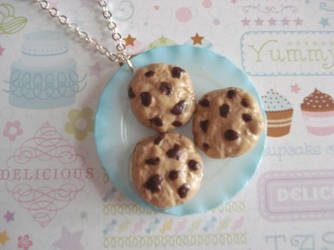 Chocolate Chip Cookie Necklace