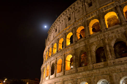 Colosseum at night