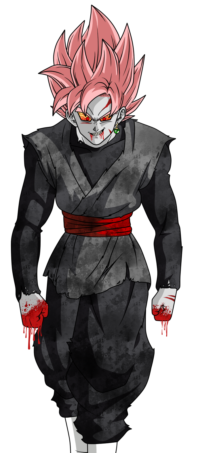 Black Goku Zombie (Black Tube) by Noa-Morningstar on DeviantArt