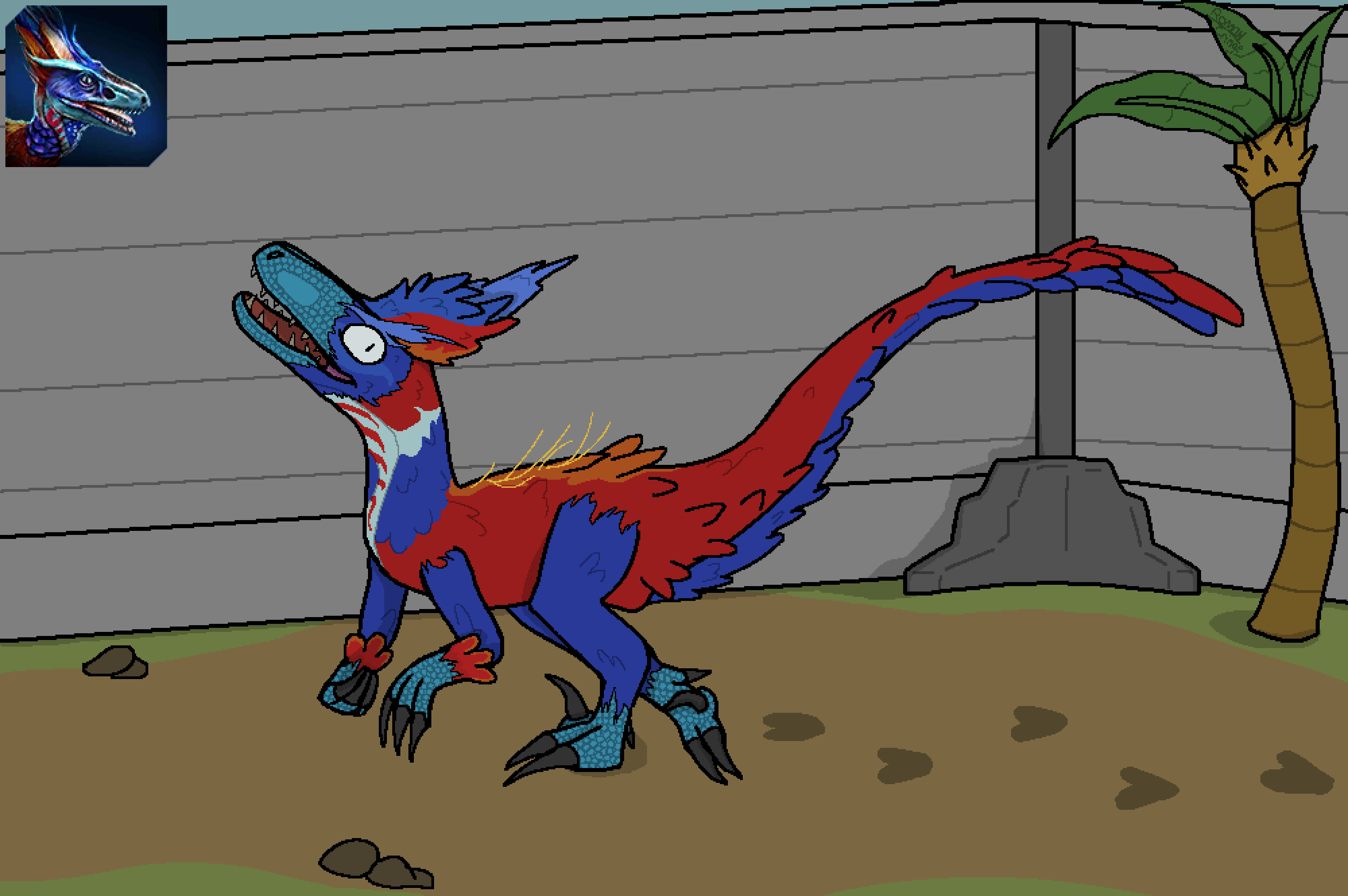 Floofy Utah Raptor Utahraptor Level 40, you will always be famous! by RomanCringeMrSludge ...