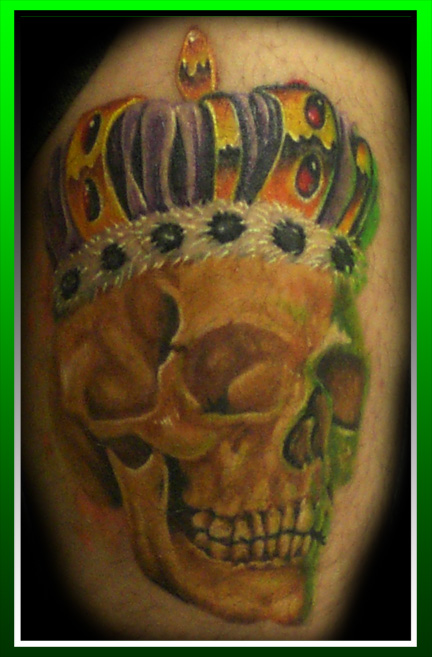 healed skull and crown