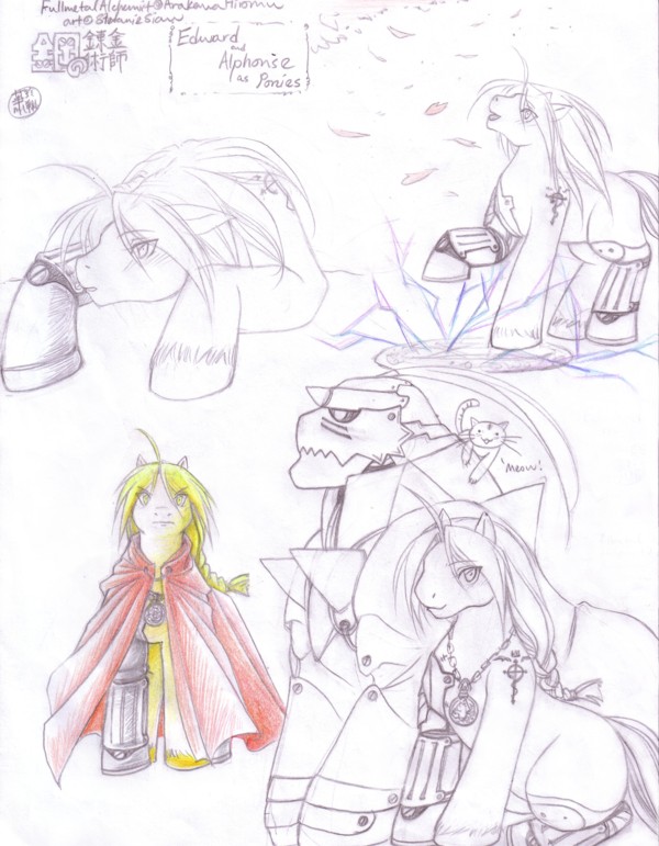 FMA: Elric bros as ponies o.o