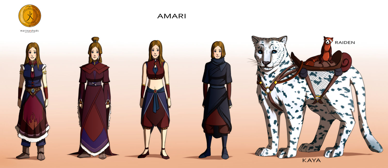 Amari Using Magic Commission: Amari - Character Concept Design by Marina-Shads on DeviantArt