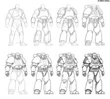 Astartes. Step by step drawing