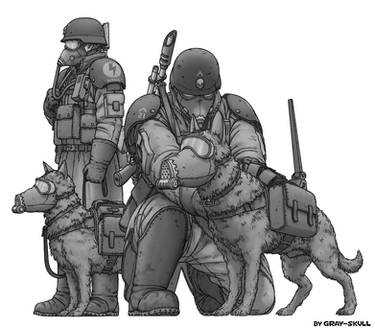 Dogs in the service of the Imperium of Man