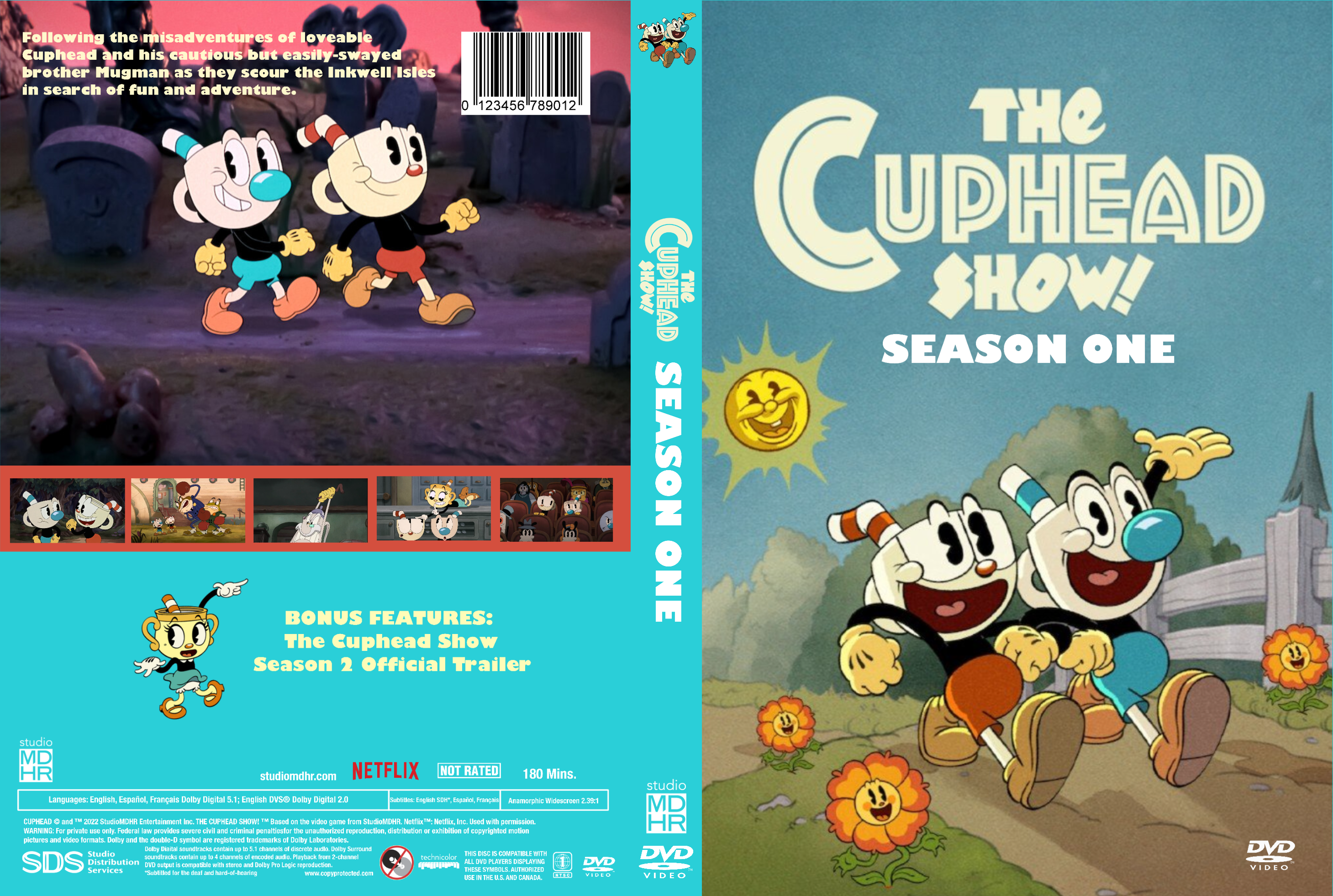 The Cuphead Show Season One (DVD Cover) by SpongeBobZella20 on
