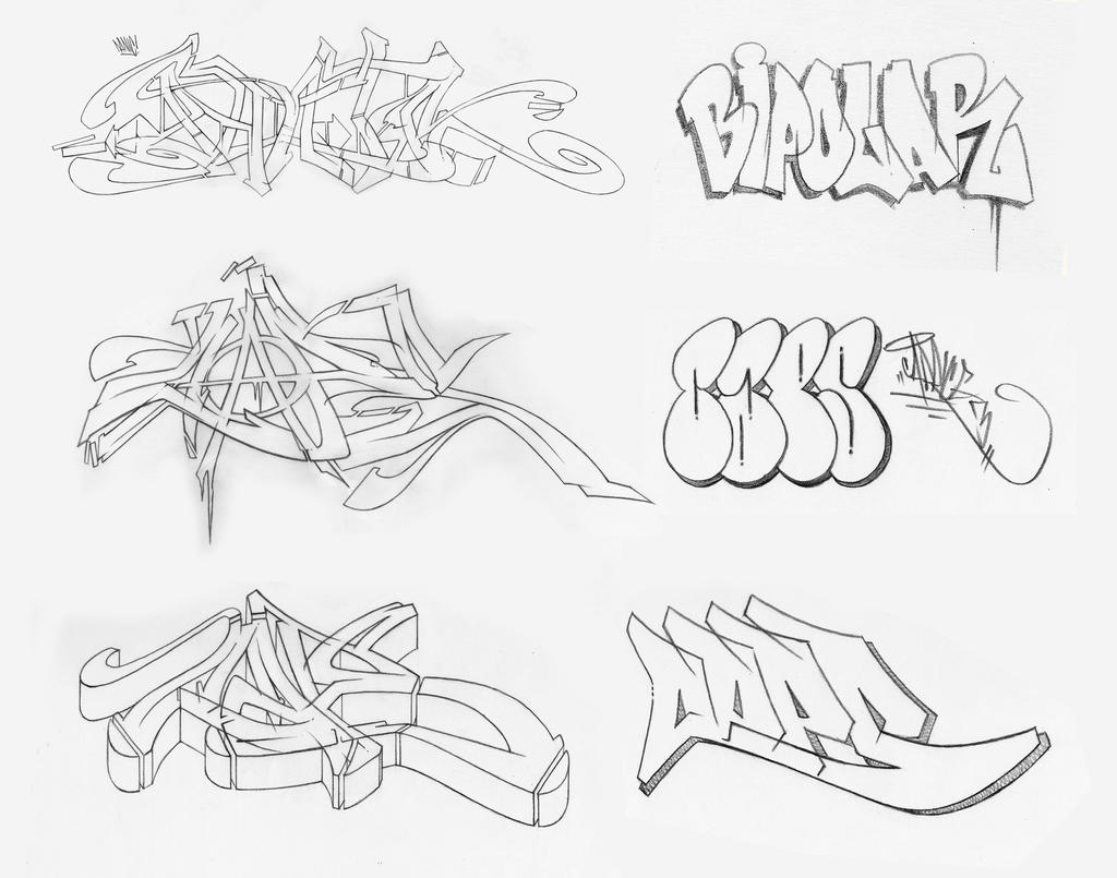 Graff Sketches 05 by JohnVichlenski on DeviantArt