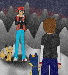 Pokemon Trainer Red wants to Battle