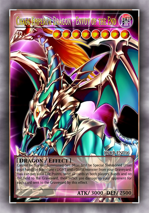 yugioh chaos emperor dragon envoy of the end deck Secret Rare Attack Chaos Emperor Dragon - Envoy