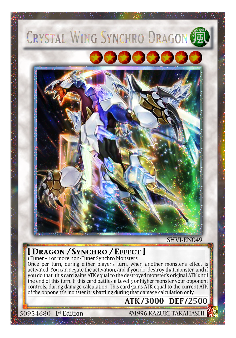 Crystal Wing Synchro Dragon By Yugi Master On Deviantart Crystal Wing Synchro Dragon By Yugi Master On Deviantart