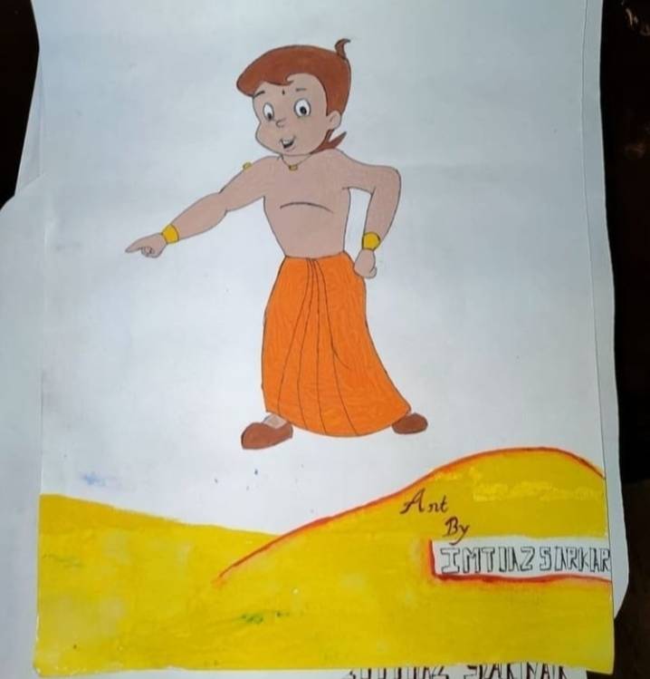 Chota bheem drawn by me by IMTIAZSARKAR on DeviantArt