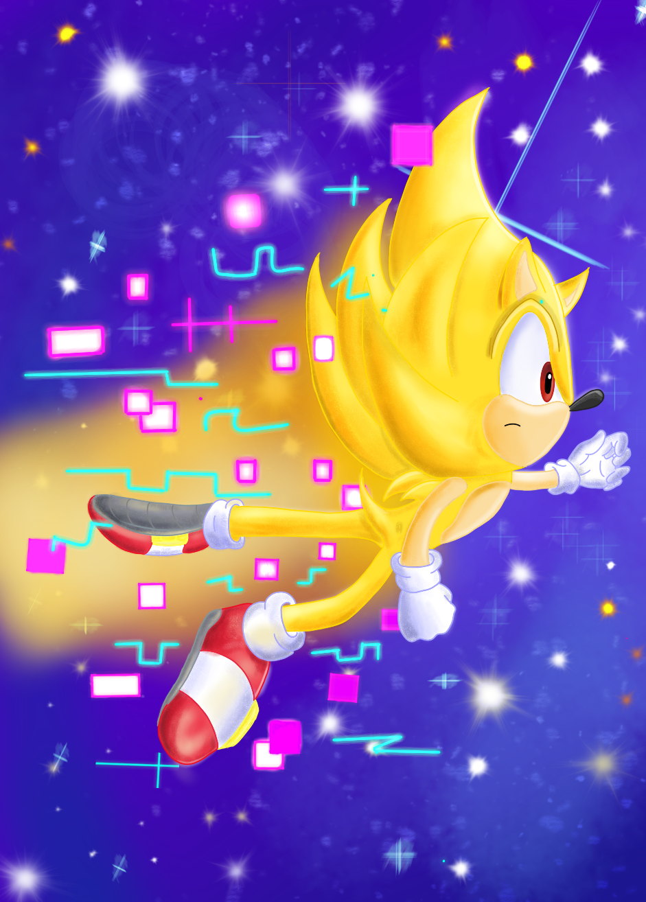 Quick Super Sonic for Sonic Frontiers Update 3! #sonicfrontiers  #sonicfanart #sonicthehedgehog #sonic #supersonic #supersonicart…