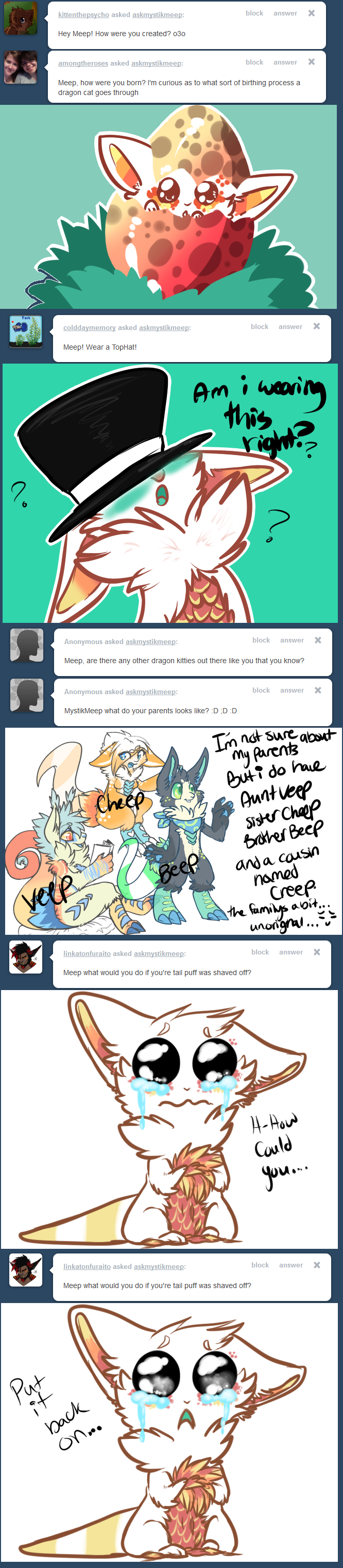 AskMystikMeep.Tumblr question batch 1