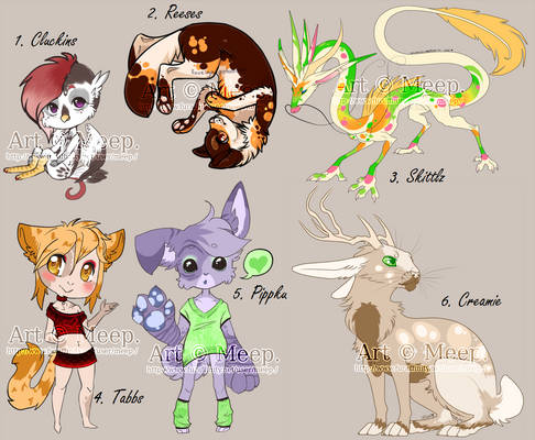 Mixed Adoptables batch 1