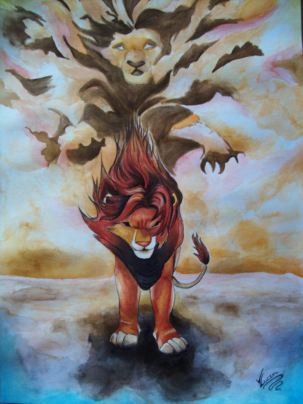The Lion King. Simba and Mufasa. by Vii-Dragon on DeviantArt