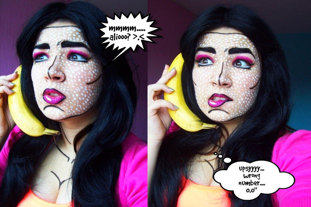 my POP art makeup.