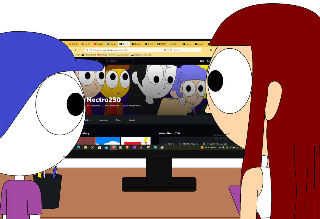 Random250 Deviantart On The Screen by Nectro250 on DeviantArt