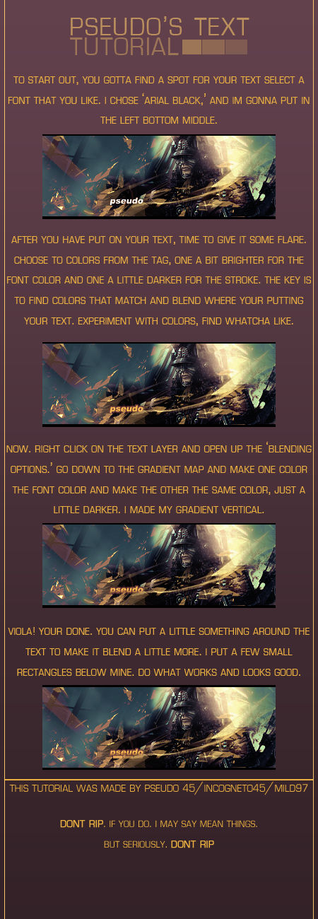 Simple Text Tutorial by Incogneto45 on DeviantArt