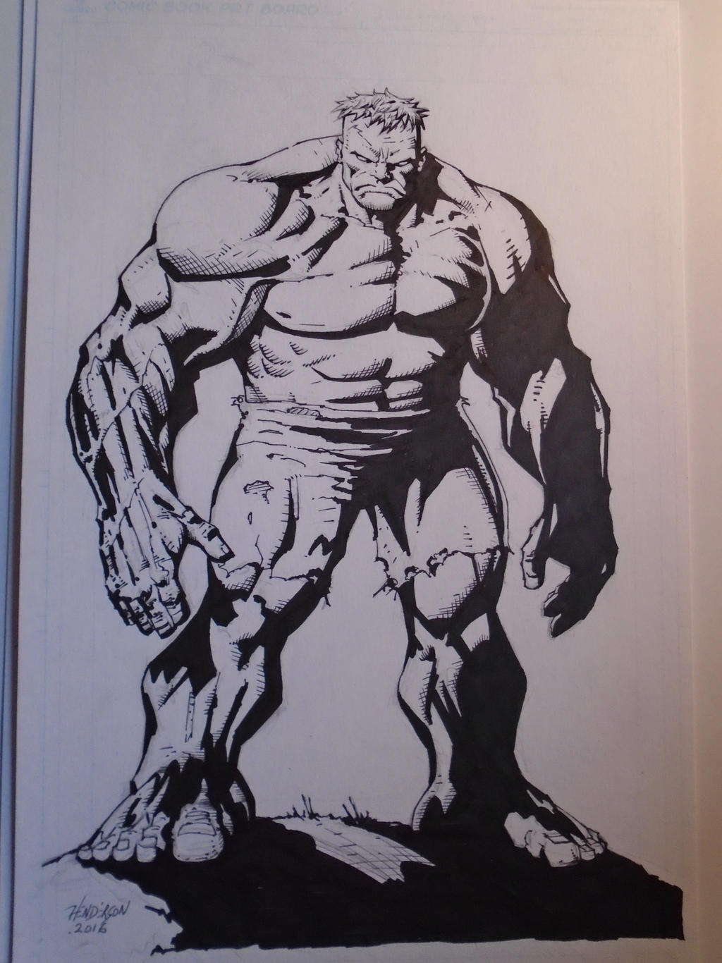 The Hulk inked