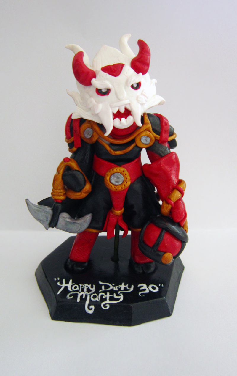 Bloodmoon thresh cake topper