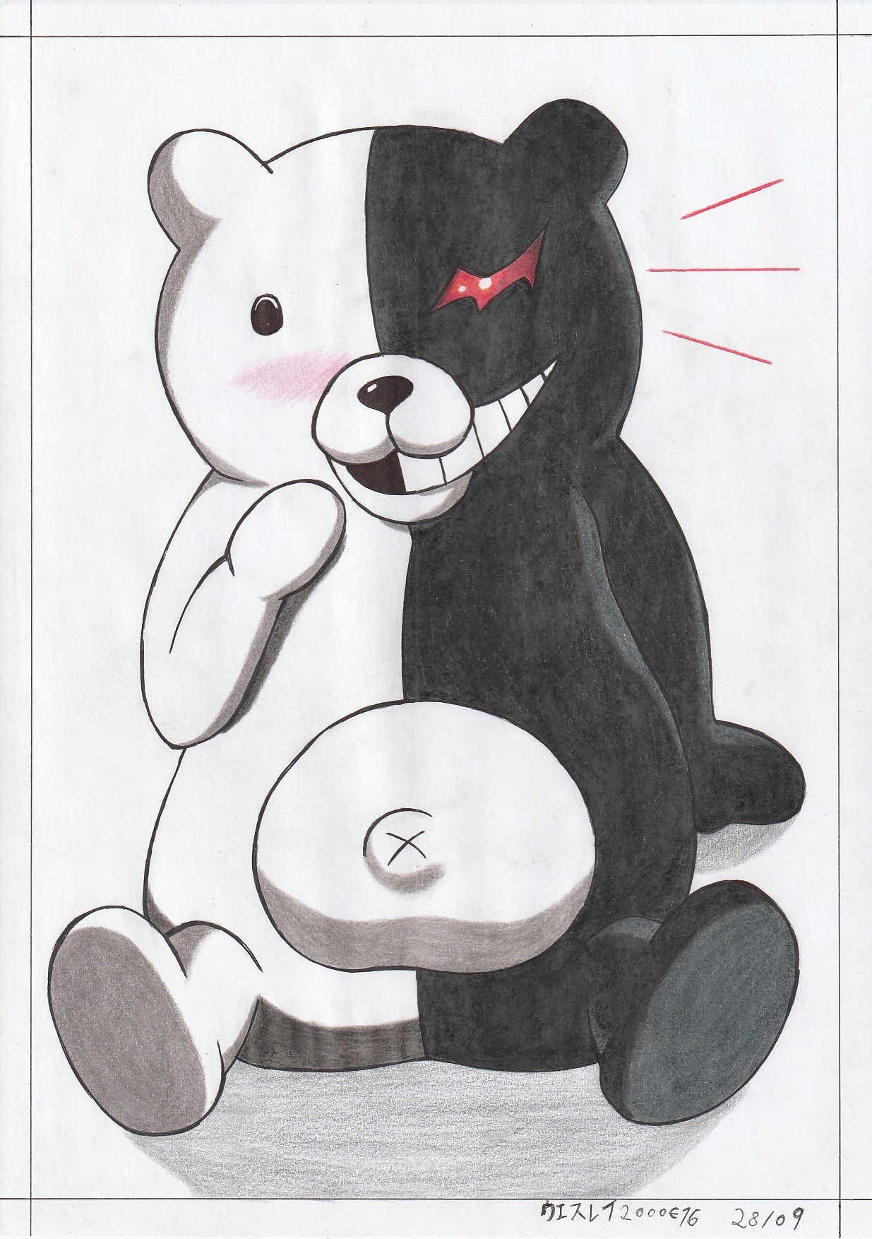 Monokuma Rabbit Monokuma by Kitovshinov on DeviantArt