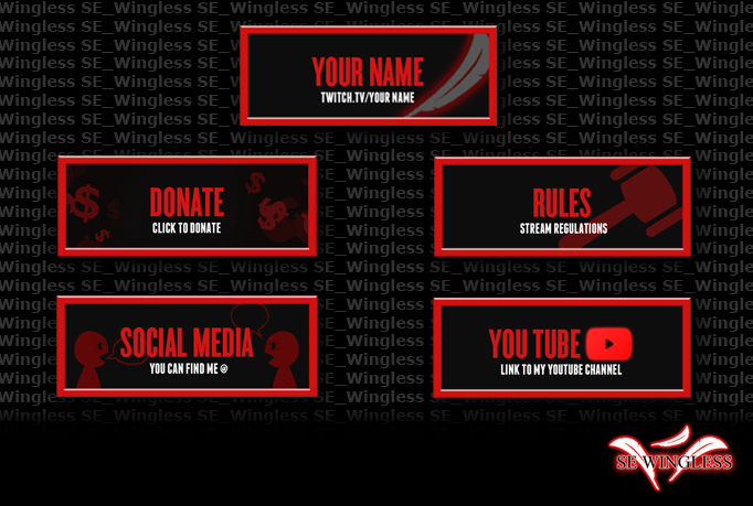 Red Twitch Donate Button