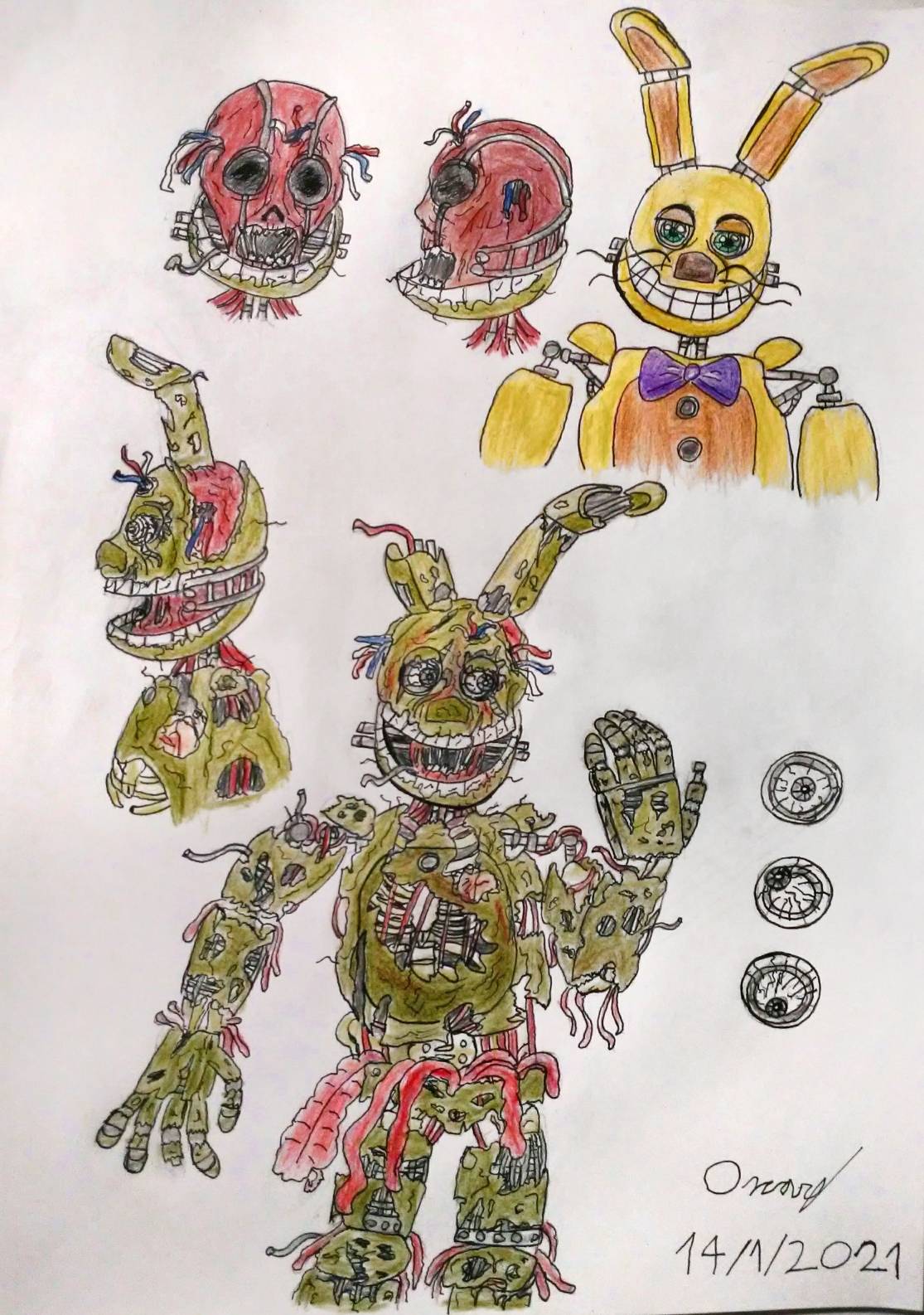 Some Springtrap concepts. by Zomboider on DeviantArt