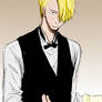 Sanji waiter coloring