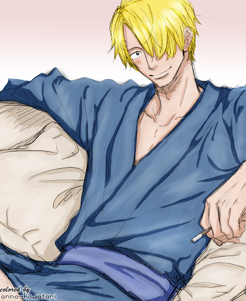 Kimono Sanji coloring