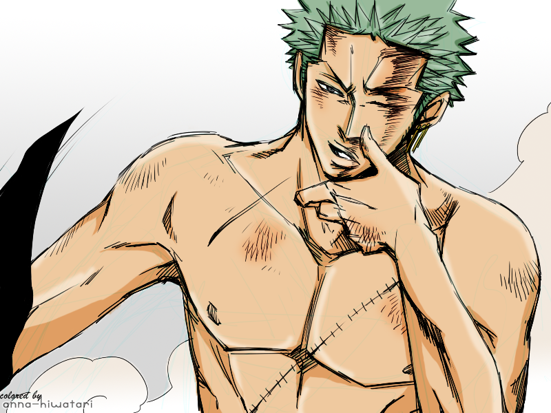 After the battle Zoro coloring