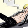 Sanji sexy pose coloring