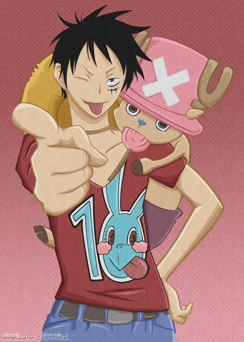 Luffy by Hoshino Katsura, coloring