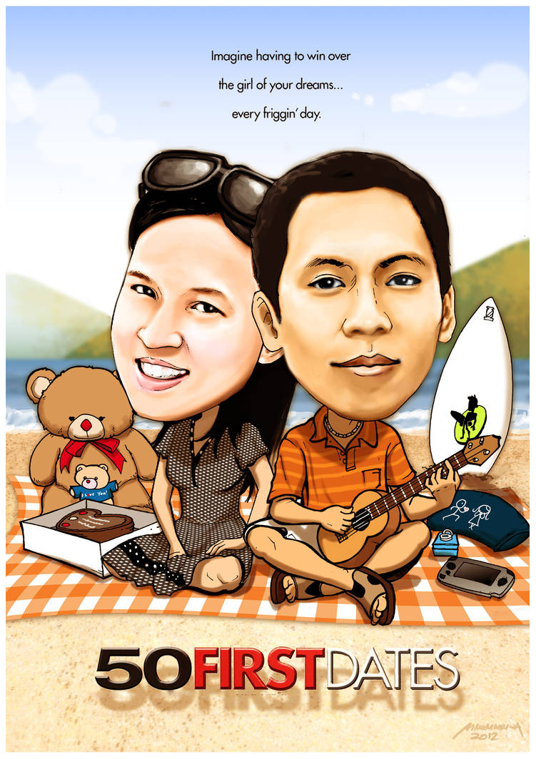 First Date Cartoon Examples 50 First Dates | Caricature by makseph on DeviantArt