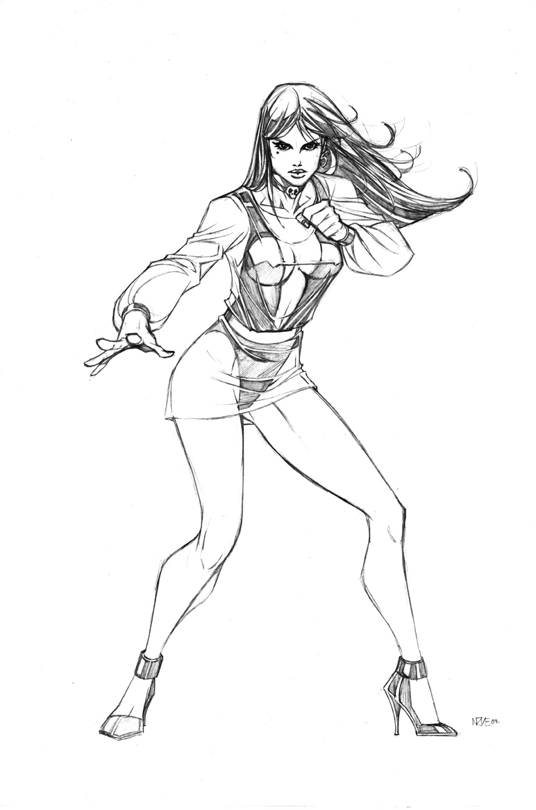 Silk Spectre 2, pencils