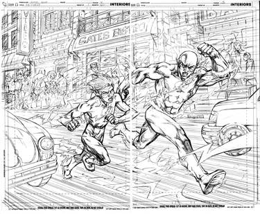 Kidflash 1 pgs.4and 5 pencils