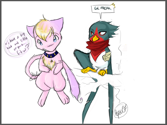 Pepse and Ashi as...pkmn lol