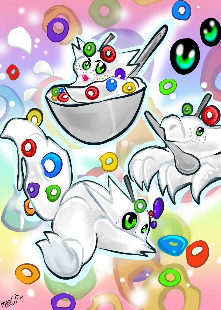 Froot Loops Wall Paper (comm) by Hyenic-arts on DeviantArt