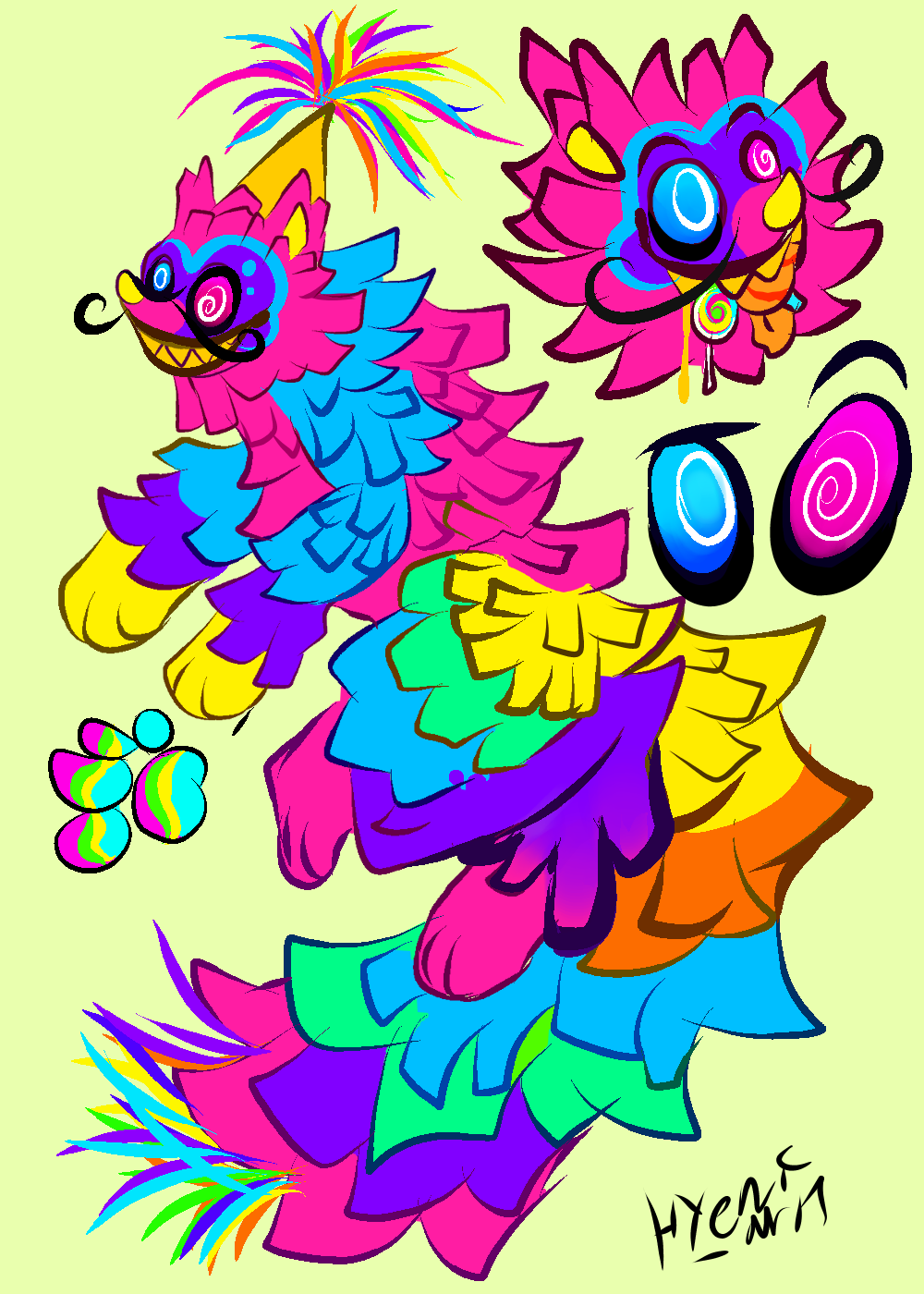 Sentient Pinata Pinata by Hyenic-arts on DeviantArt