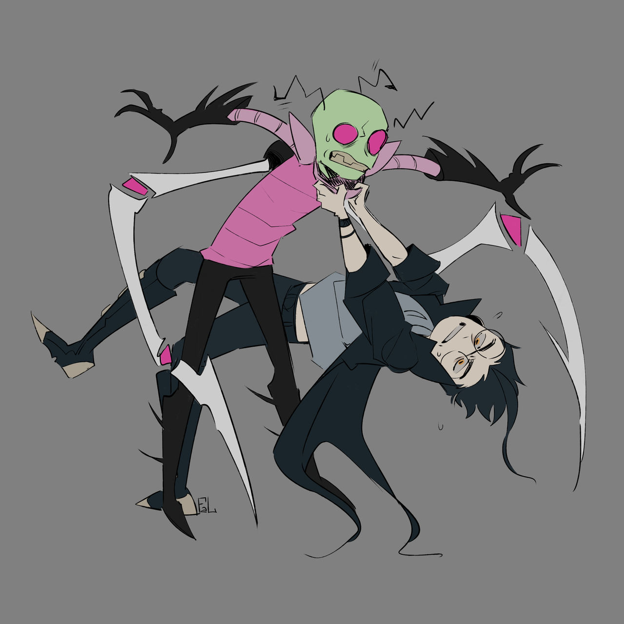 Invader Zim Zim and Dib by GTFal on DeviantArt