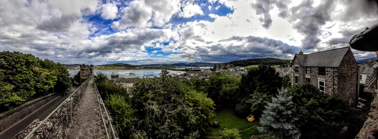 View from the Conwy (Wales) City Walls by nerfpainter123 on DeviantArt