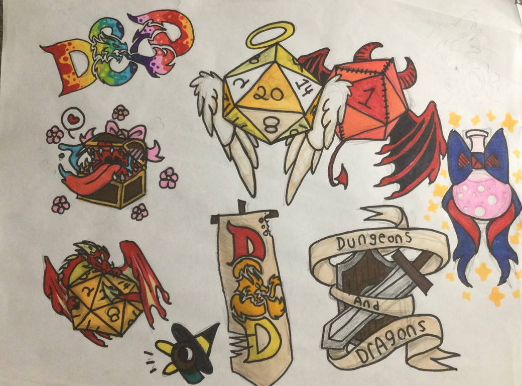 DND tattoo ideas (or just symbols) by StarryTheDragon on DeviantArt