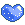 Heart  blue small